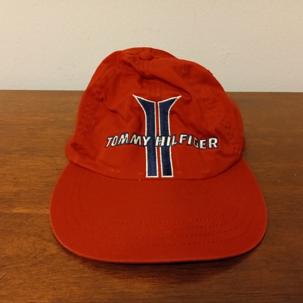 Vintage Y2K Tommy Hilfiger strap back dad hat